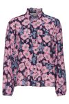 A-View - Skjorte - Dahlia Shirt - Blue/Pink