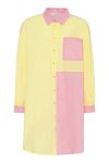 A-View - Skjorte - Sofie Long Block Shirt - Yellow