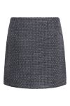 Pieces - Nederdel - Pc Nua Hw Short Boucle Skirt - Dark Grey Melange