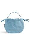 Pieces - Taske - Balloon Denim Bag - Light Blue Denim