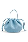 Pieces - Taske - Balloon Denim Bag - Light Blue Denim