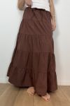 Continue - Nederdel - Alla Skirt - Dark Brown (Levering midt april)