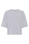 Bruuns Bazaar - t-shirt - Chalina Andra knit - Light grey melange 