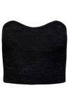 Pieces - Top - PC Angie Knit Tube Top - Black