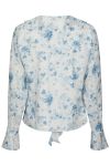 Neo Noir - Bluse - Anika Fleur Blouse - Blue Floral (Levering midt april)