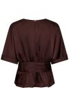 Neo Noir - Bluse - Annegret Heavy Sateen Blouse - Burgundy