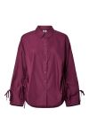 Pieces - Skjorte - Anni LS Loose Shirt - Dark Purple