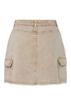 Pieces - Nederdel - Fay Mw Cargo Mini Denim Skirt - Sandshell