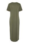 Pieces - Kjole - Anora SS O-Neck Knot Dress - Deep Lichen Green