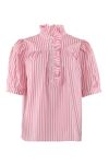 Continue - Bluse - Ariana Stripe Pink - Pink Stripe