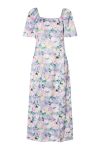 Pieces - Kjole - Arina SS SQ-Neck Ankle Dress - Lavender Flower
