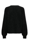 JDY - Strik - Jdyaspen Life L/S Lurex V-Neck Pull Knt - Black