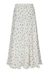Neo Noir - Nederdel - Asta Small Blossom Skirt - White Blue (Levering midt april)