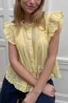 Continue - Bluse - Audrey Top - Yellow (Levering midt april)