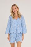A-View - Skjorte - Aiana Blouse - Light Blue (Levering slut marts/start april)