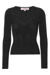 A-View - Bluse - Alexandra Knit Blouse - Black