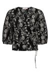 A-View - Bluse - Brodie Blouse - Black/Off White