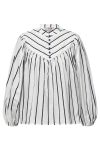 A-View - Bluse - Lizzy Blouse - White/Navy Stripe