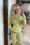 A-View - Bluse - My Knit - Beige/yellow