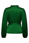 A-View - Bluse - Peony Long Sleeve Blouse - Green