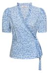 A-View - Bluse - Peony Wrap Blouse - Sky Blue