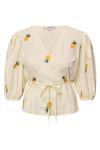 A-View - Bluse - Rebekka Fruit Blouse - Sand/Yellow