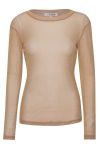 A-View - Bluse - Silke Lurex Blouse - Champagne