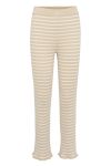 A-View - Bukser - Kira Knit Pant - Beige/Off white