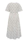 A-View - Kjole - Caisa Heart Ancle Dress - White/red