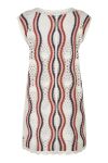 A-View - Kjole - California Crochet Dress - White/peach/navy