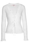 A-View - Cardigan - Fabian Tie Cardigan - White