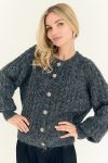 A-View - Cardigan - Kabba Knit Cardigan - Dark grey 