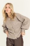 A-View - Cardigan - Kabba Knit Cardigan - Light Brown 