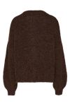 A-View - Cardigan - Patrisia Solid Knit Cardigan - Dark Brown
