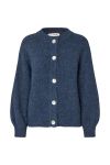 A-View - Cardigan - Patrisia Solid Knit Cardigan - Navy