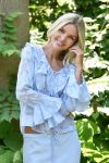 A-View - Bluse - Floretta Blouse - Light Blue