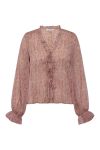 A-View - Bluse - Flounce Blouse - Old Rose