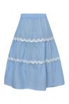 A-View - Nederdel - Jonna Skirt - Light Blue