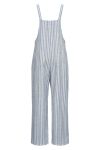 A-View - Jumpsuit - Linen Stripe Jumpsuit - Blue/White
