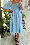 A-View - Kjole - Cheri Ditzy Dress - Blue