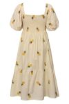 A-View - Kjole - Cheri Fruit Dress - Sand/Yellow