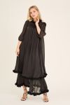 A-View - Kjole - Daisi Long Dress - Black
