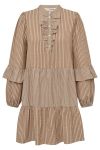 A-View - Kjole - Karin Dress - Brown/White