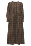 A-View - Kjole - Ocean Long Dress - Brown Check