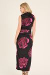 A-View - Kjole - Ophelia Dress - Black/Pink