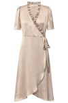 A-View - Kjole - Peony Midi Dress - Sand