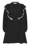 A-View - Kjole - Viola Dress - Black With White Hearts 