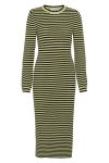 A-View - Kjole - Violet Knit Dress - Black/Green