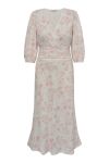 A-View - Kjole - Lin Long Dress - Sand/Pale pink 