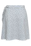 A-View - Nederdel - Peony Short Wrap Skirt - White/Blue